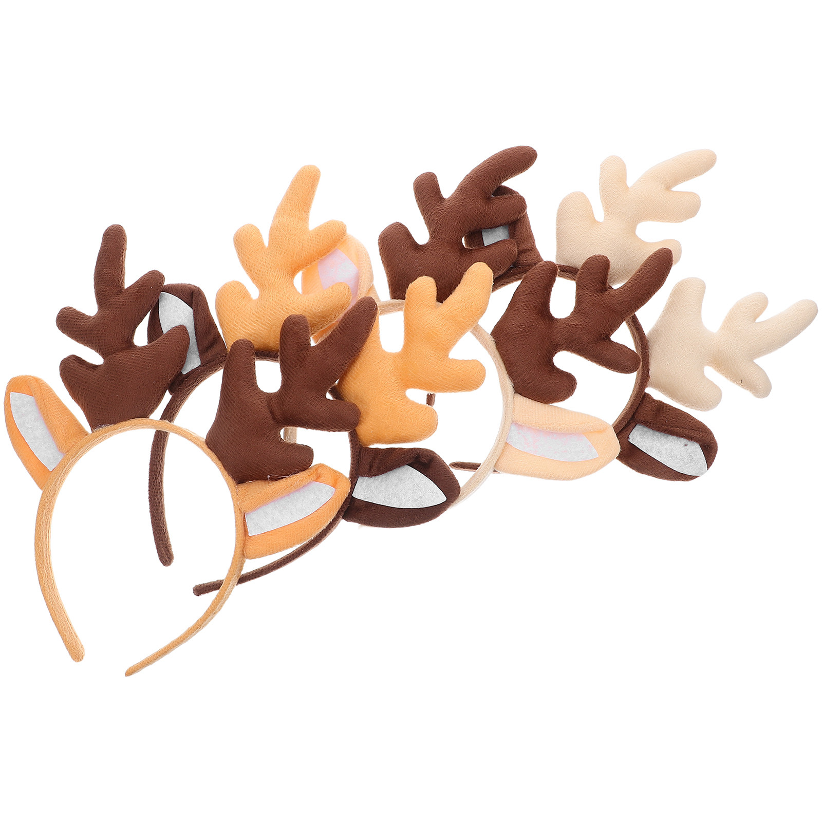 かわいい鹿の角のクリスマスパーティー用ヘッドバンド4個セット - Reindeer Antlers Headband のレビューと価格