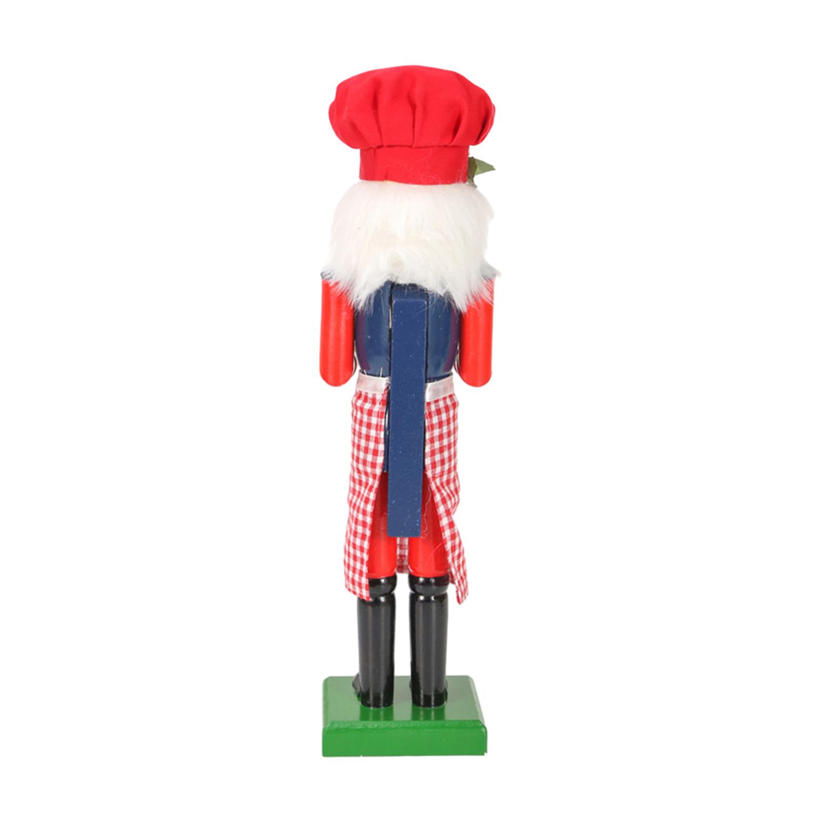 36cmの木製くるみ割り人形オーナメント。クラシックな人形で - Nutcracker Figurine のレビューと価格