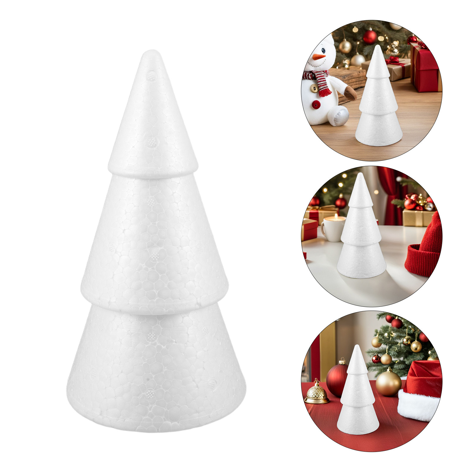 3個入り、多用途に使えるフォーム製のクリスマスツリー。子供向 - Christmas Tree Artificial のレビューと価格