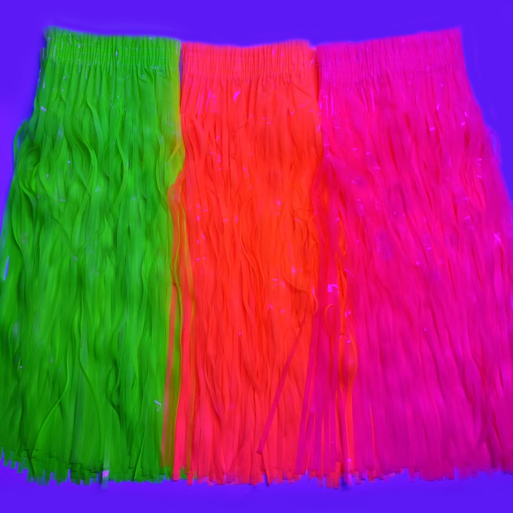 ネオン蛍光ティンセルスカート、50cmフリンジハーフスカート - Tinsel Garland Decoration のレビューと価格