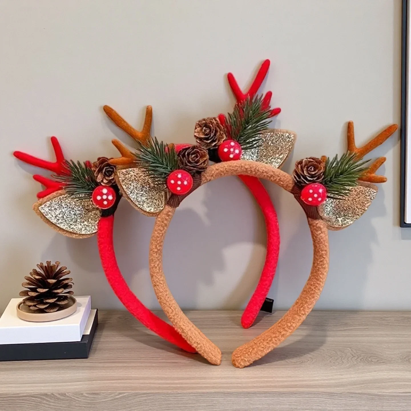 1個入り クリスマスヘッドバンド クリスマスパーティーの記念 - Reindeer Antlers Headband のレビューと価格