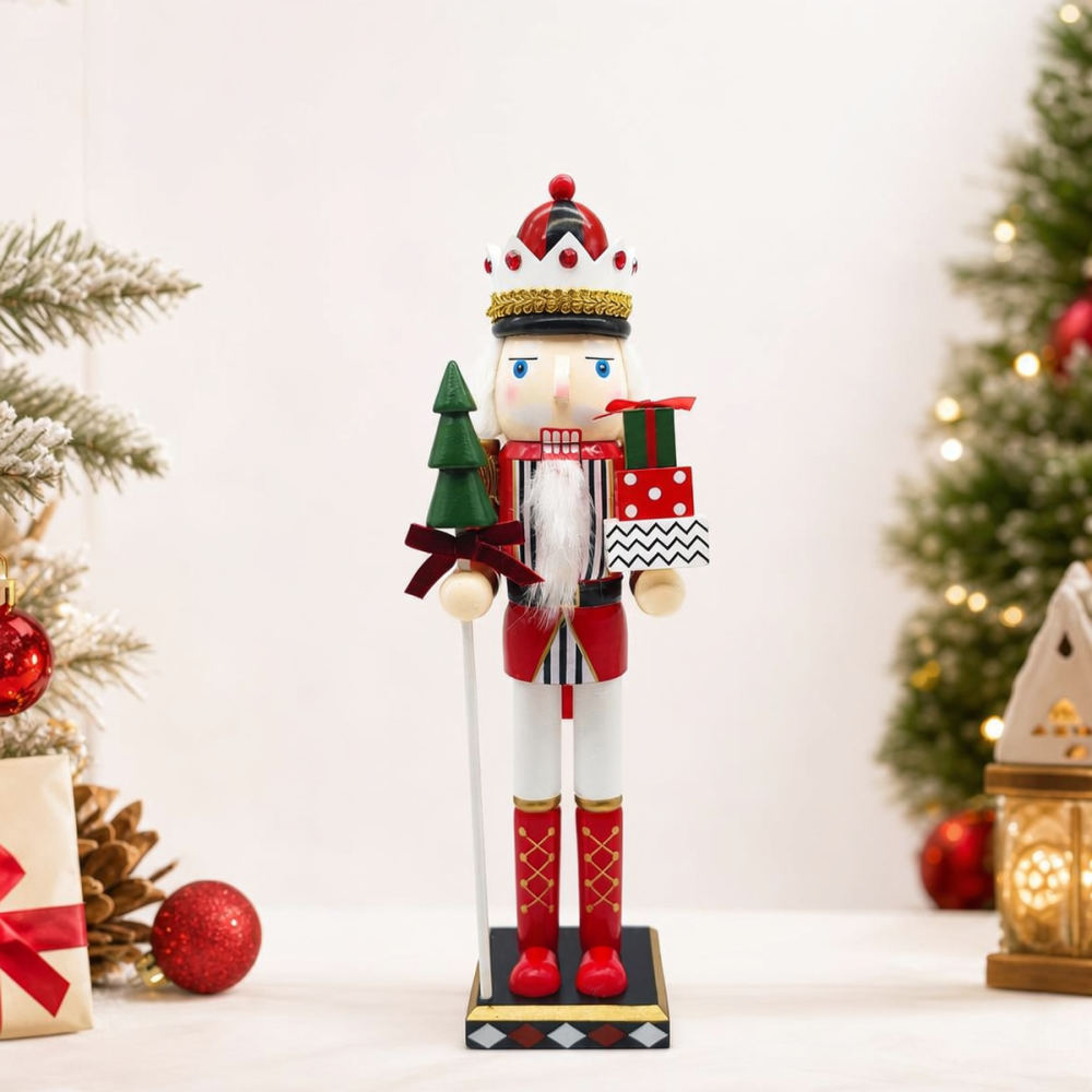 ヨーロッパ風クリスマスカウントダウンカレンダー、木製のくるみ - Nutcracker Figurine のレビューと価格