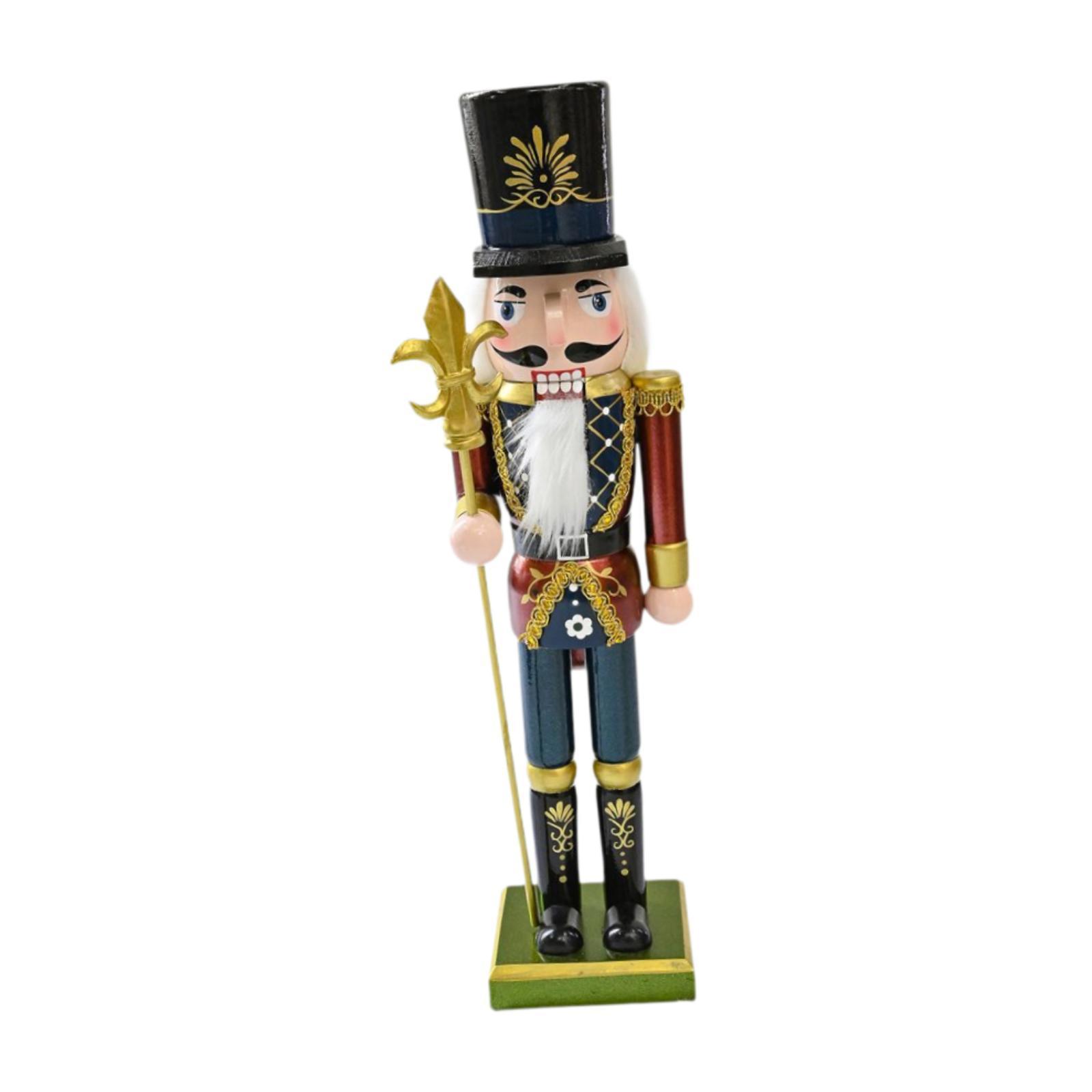 家のクリスマスツリー、棚、机などに飾るための、装飾的な木製の - Nutcracker Figurine のレビューと価格